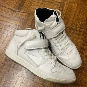 Zara High Top Leather Sneakers